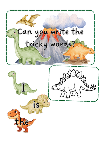 Dinosaurs - Tricky words