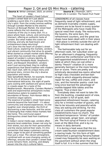 Q4 & Q5 Mini mock Lang paper 2 AQA