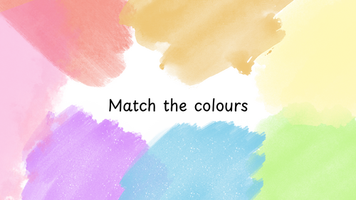Match the colours (with circle picture cards)