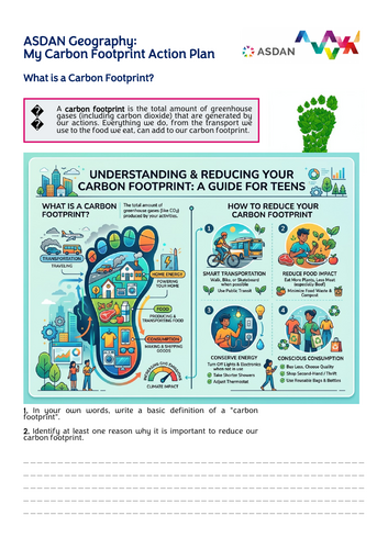 ASDAN Geography - Reducing your Carbon Footprint