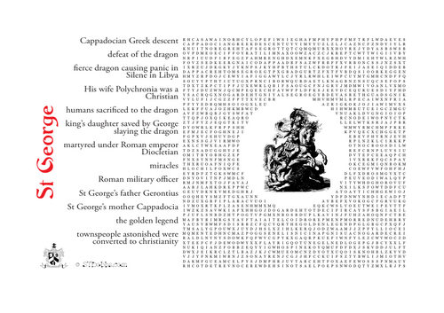 st George wordsearches
