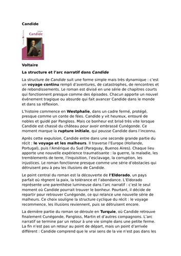 Candide – Voltaire – Structure and Narrative Arc