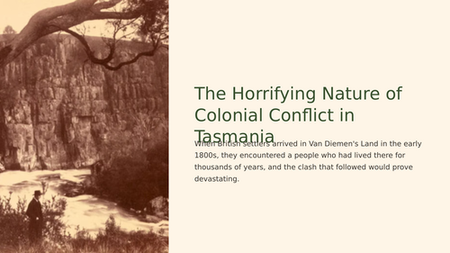 British Colonisation of Tasmania Slideshow Presentation