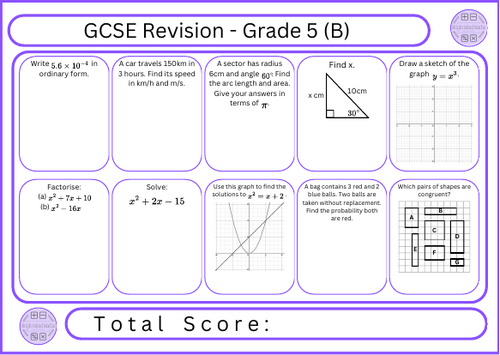 GCSE Maths Revision - Grade 5