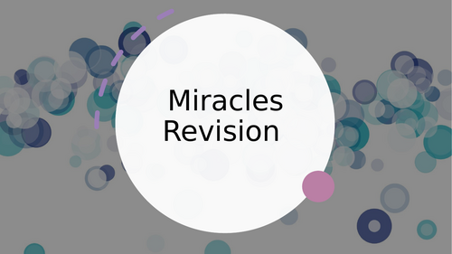 Miracles- AQA Alevel Revsion/summary lesson PP