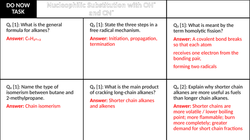 AQA AS Chemistry: Nucleophilic Substitution