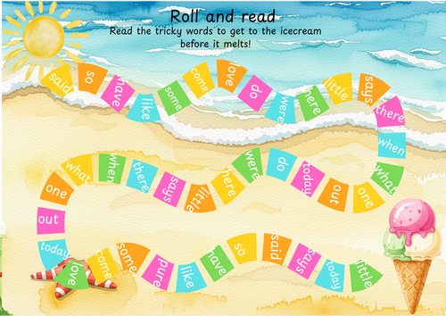 Phase 4 roll and read tricky words