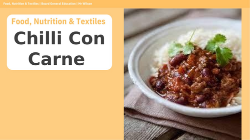 Chilli Con Carne - Recipe Slides