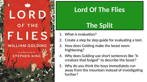 Lord Of The Flies - Chapter 8 The Split