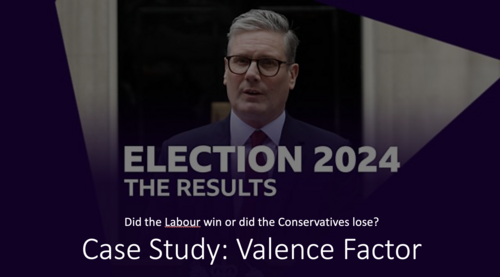 2026 Update - Valence Factor 2024 Election - Edexcel Government & Politics - Lesson Plan Materials