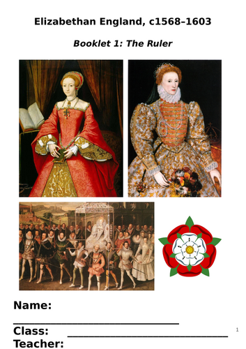 AQA Elizabethan England / Politics Booklet (1/3)