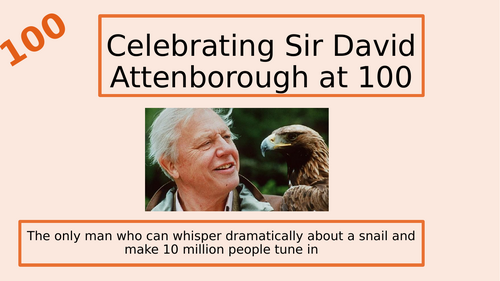 Sir David Attenborough's 100th birthday