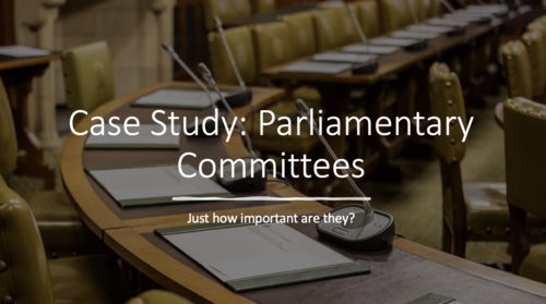 2026 Update - Parliament Committees & Bills - Edexcel Government & Politics - Lesson Plan Materials