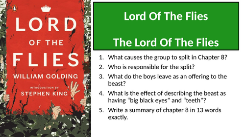Lord Of The Flies - Chapter 8 The Lord Of The Flies