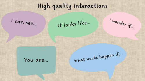 High quality interactions poster