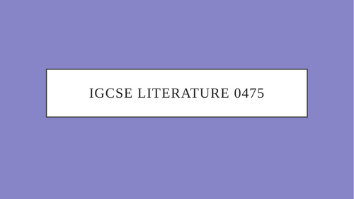 IGCSE Literature 0475: Poetry & Prose Walking Talking Mock | Exam Technique 2024-2026
