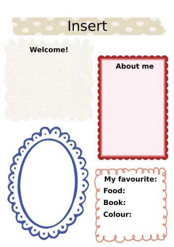 Teacher on a page editable