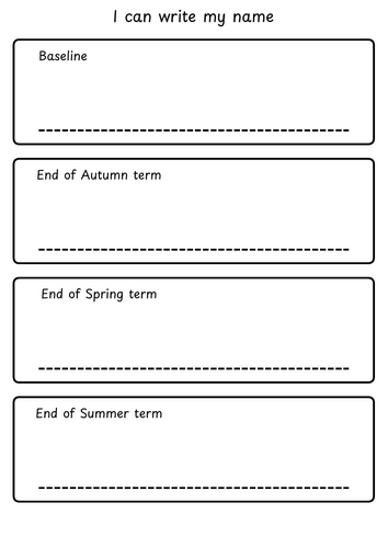 I can write my name- term tracker