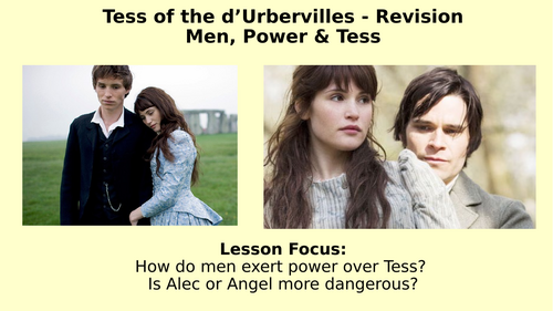 Edexcel A-Level English Literature - Tess of the d'Urbervilles & Male Power Lesson
