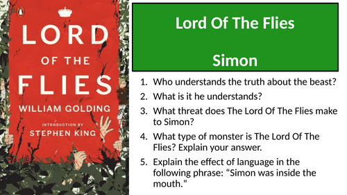 Lord Of The Flies - Chapter 9 Simon