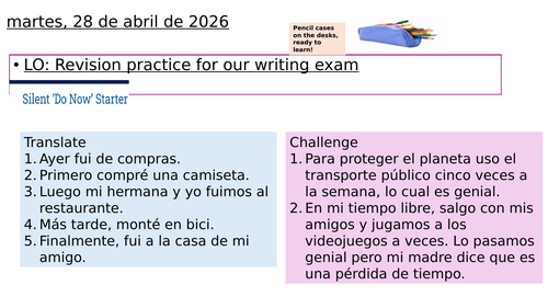 Writing GCSE Revision and practice AQA GCSE 2026