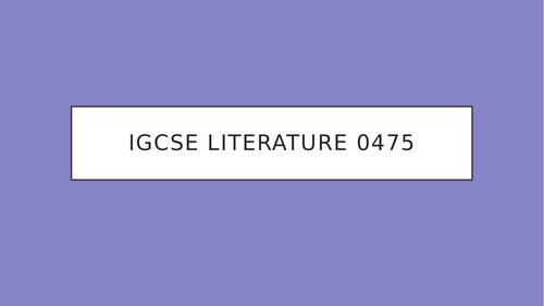 IGCSE Literature 0475: Analyzing the Writer’s Craft | Language, Structure & Form Guide