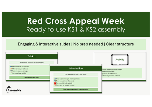Red Cross Appeal Week Assembly | KS1 & KS2 | Ready-to-Use | No Prep