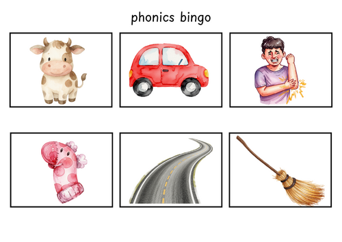 Phase 3 phonics bingo