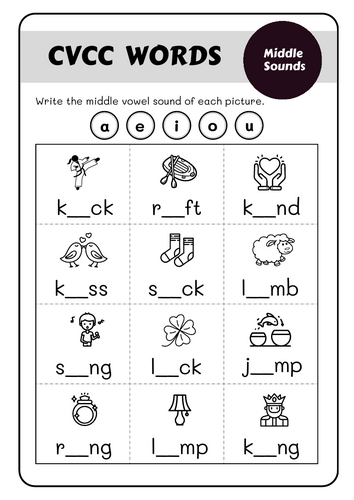 Sound It Out: Short Vowels Phonics Flashcards