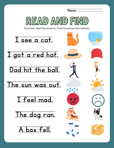 Read, Write, & Color: Early Literacy Bundle (8 Pieces)