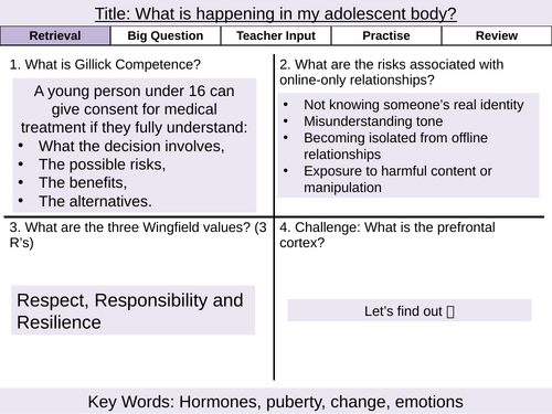 Y8 PSHE- HT4 Autonomy & Advocacy 2