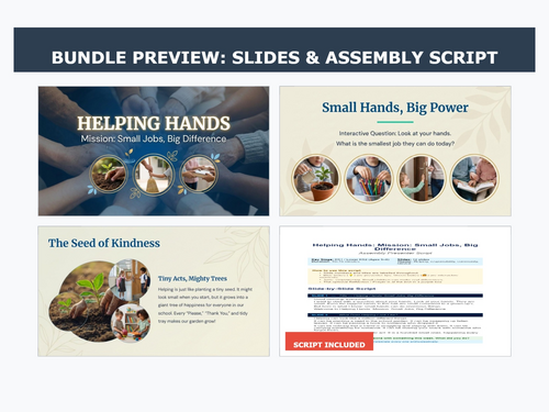 Helping Hands: Small Jobs, Big Difference | KS1 & Lower KS2 Assembly Bundle
