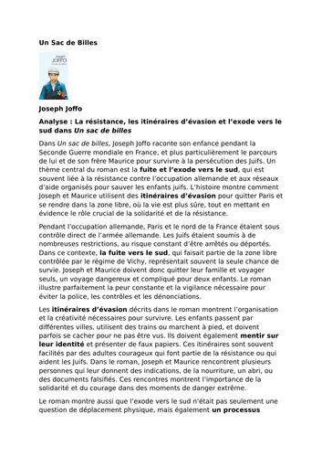 Un Sac de Billes – Joseph Joffo – Resistance, Escape Routes and the Exodus to the South