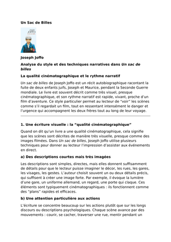 Un Sac de Billes – Joseph Joffo - Cinematic Quality and Narrative Pace