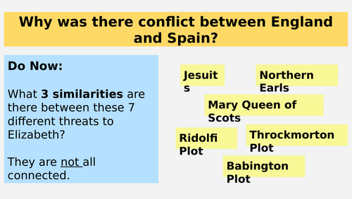Elizabeth Lesson 26 - Foreign Threats