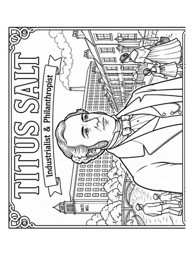 Sir Titus Salt Colouring Picture
