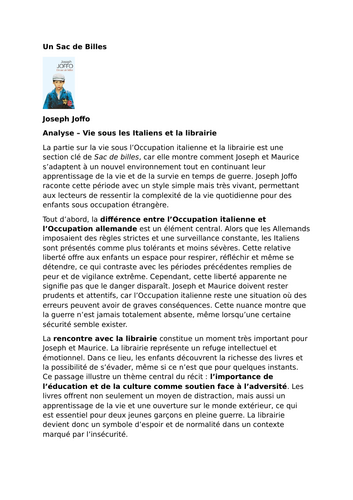 Un Sac de billes – Joseph Joffo – Part 2: Life under the Italians and the Bookshop