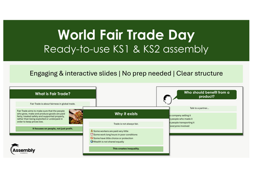 World Fair Trade Day Assembly | KS1 & KS2 | Ready-to-Use | No Prep