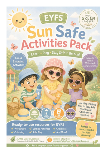 Sun Safe Activities EYFS | Summer Safety Worksheets  | PSHE Health Pack | Role Play