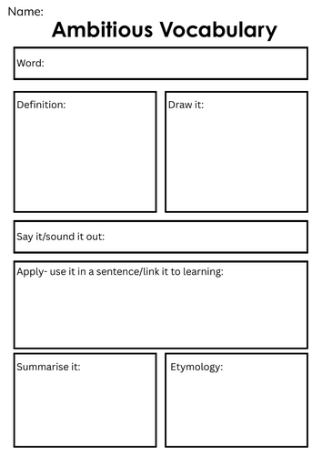 Understanding keywords worksheets