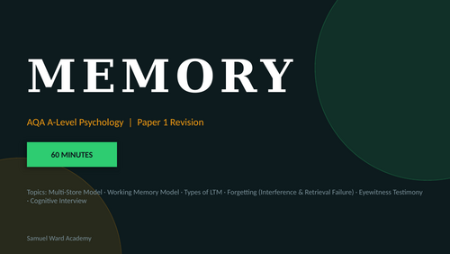 Memory revision lesson