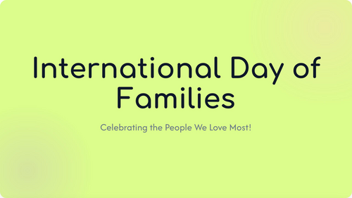 International Day of Families Assembly & Presentation | Inclusion & Diversity | Relationship Educati