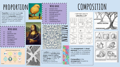 Display posters - Formal Art elements