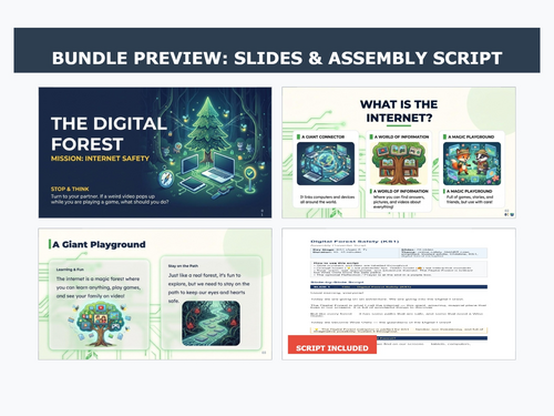 Digital Forest Safety | KS1 Online Safety Assembly | E-Safety SMART Rules