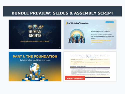 Human Rights & Malala Yousafzai | KS2 Primary Assembly | British Values & UNCRC