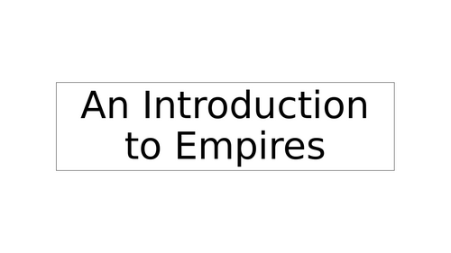 Empires (KS3)
