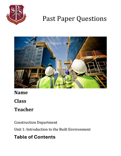 Past Paper Question Booklet
