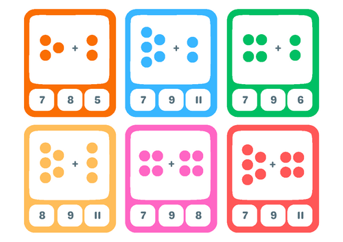 Hands-On Addition Cards (Within 20)