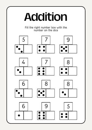 Roll & Add: Fill the Missing Number