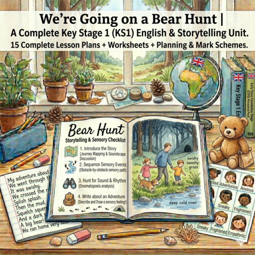 We're Going on a Bear Hunt | Year 1 English Unit | 15 Complete Lessons + Resources + Mark Scheme